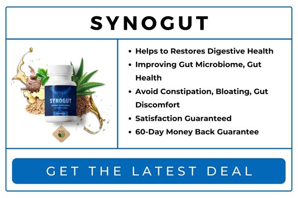 synogut pills dietary supplement for gut health reviews