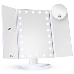 cosmirror lighted makeup vanity mirror and organizer
